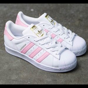 Adidas Women’s Pink Superstar Sneakers